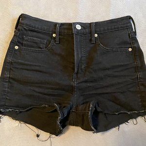 Black Jean Shorts